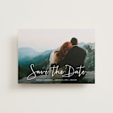 "Stylish Script" - Save the Dates in Cloud by Hooray Creative - Front
