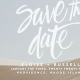 "Lovely Brush" - Save the Dates in Frost by Aspacia Kusulas - Detail