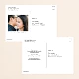 "Rustic Charm" - Save the Dates in Sky by Hooray Creative - Back of Card