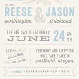 "Rustic Charm" - Save the Dates in Sky by Hooray Creative - Detail