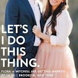 "Let's I Do This Photo" - Save the Dates in Snow by Ellis - Detail