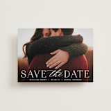 "Classic Serif" - Save the Dates in Dove by Hooray Creative - Front