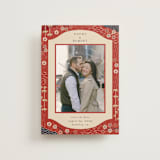 "Japanese Textile" - Save the Dates in Rose by Jennifer Holbrook - Front