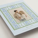 "Hydrangea Vines" - Save the Dates in Coastal by Madhvi Samimi - Detail