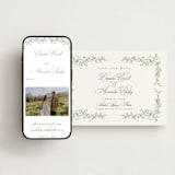 "Romantic Garden" - Save the Dates in Mint by Melinda Denison - Free Wedding Website