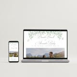 "Romantic Garden" - Save the Dates in Mint by Melinda Denison - FREE Wedding Website