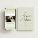 "Swoon" - Save the Dates in Lemongrass by Sam Dubeau - Free Wedding Website
