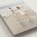 "Amalfi Blue" - Save the Dates in Blue Mist by Design Lotus - Detail