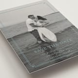 "Fleur Corner" - Save the Dates in French Blue by Carolyn MacLaren - Detail