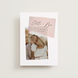 "Keepsake" - Save the Dates in Blush by Morgan Kendall - Front