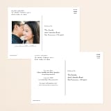 "time & again" - Save the Dates in Tuxedo by Jennifer Wick - Back of Card