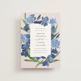 "Irises" - Save the Dates in Natural by Everett Paper Goods - Front