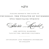 "Charming Go Lightly" - Save the Dates in Feather by danielleb - Detail