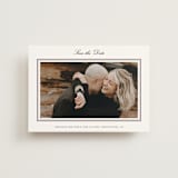 "Engraved names" - Save the Dates in Burgundy by Stacey Meacham - Front