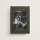 "refined" - Save the Dates in Olive by Nicole Walsh - Front