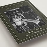 "refined" - Save the Dates in Olive by Nicole Walsh - Detail
