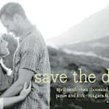 "Simply in Love" - Save the Dates in Pineapple by Annie Clark - Detail
