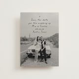 "Noted" - Save the Dates in Noir by Olivia Raufman - Front