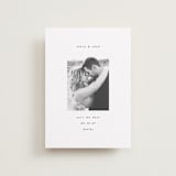 "Understated Elegance" - Save the Dates in Snow by AK Graphics - Front