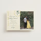 "Coastal Drift" - Save the Dates in Caribbean Citrus by Pixel and Hank - Front