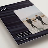 "Initially Yours" - Save the Dates in Onyx by Merian - Detail