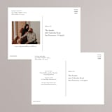 "Slant" - Save the Dates in Snow by Michelle Taylor - Back of Card