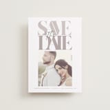 "Serifs" - Save the Dates in Stone by GeekInk Design - Front