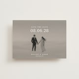 "Classic Big Date" - Save the Dates in Moonstone by Lucrecia Caporale - Front