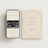 "Bocce" - Save the Dates in Melon by Megan Davis - Free Wedding Website