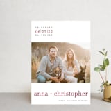 "float + celebrate" - Save the Dates in Maroon by Float Paperie - Front