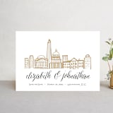 "Skyline - Washington DC" - Save the Dates in Gold Coast by Abby Munn - Front