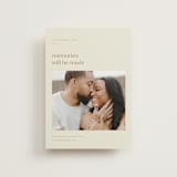 "Memories will be made" - Save the Dates in Champagne by Blustery August - Front