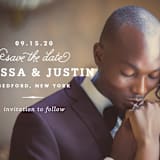 "Timeless" - Save the Dates in White by Oscar and Emma - Karly Depew - Detail