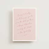 "Ink scribble" - Save the Dates in Rosebud by Adelyn T. - Front