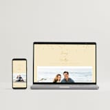 "Ink scribble" - Save the Dates in Rosebud by Adelyn T. - FREE Wedding Website