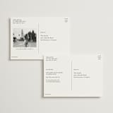 "Adriana" - Save the Dates in Cotton by Hooray Creative - Back of Card Options