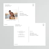 "Note" - Save the Dates in Cotton by Kate Ahn - Back of Card