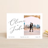 "Modern day names" - Save the Dates in Onyx by Heather Francisco - Front
