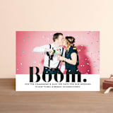 "BOOM Pop the Champagne" - Save the Dates in Midnight by Erika Firm - Front