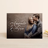 "Nestled" - Save the Dates in Cream by Roxy Cervantes - Front