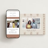 "Amari" - Save the Dates in Ivory by Oma N. Ramkhelawan - Free Wedding Website