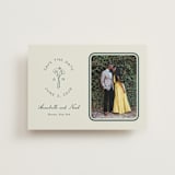 "Pair of Calla Lilies" - Save the Dates in Sage by Leah Bisch - Front