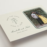 "Pair of Calla Lilies" - Save the Dates in Sage by Leah Bisch - Detail