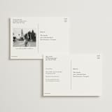 "Engraved names" - Save the Dates in Burgundy by Stacey Meacham - Back of Card Options