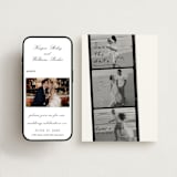 "Filmstrip" - Save the Dates in Onyx by Sarah Mraz - Free Wedding Website
