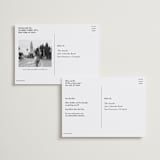 "Aperitivo" - Save the Dates in Grapefruit by Megan Davis - Back of Card Options