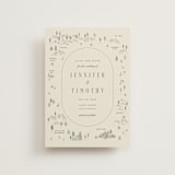 "Tahoe Lake" - Save the Dates in Cream by Sherley Ferreira - Front