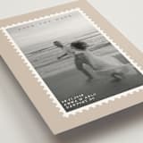 "Stamp" - Save the Dates in Taupe by Claire - Detail