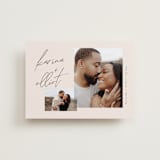 "Scripted Names" - Save the Dates in Cream by Brandy Folse - Front