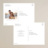 "Side" - Save the Dates in Almond by Brianne Larsen - Back of Card